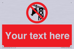 Custom prohibition do not fly kites near overhead electrical power lines